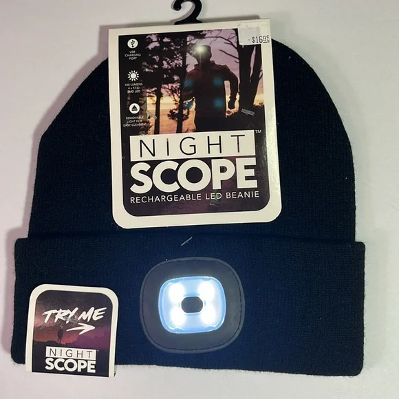 NWT Night Scope Rechargeable LED Beanie - Picture 5 of 6